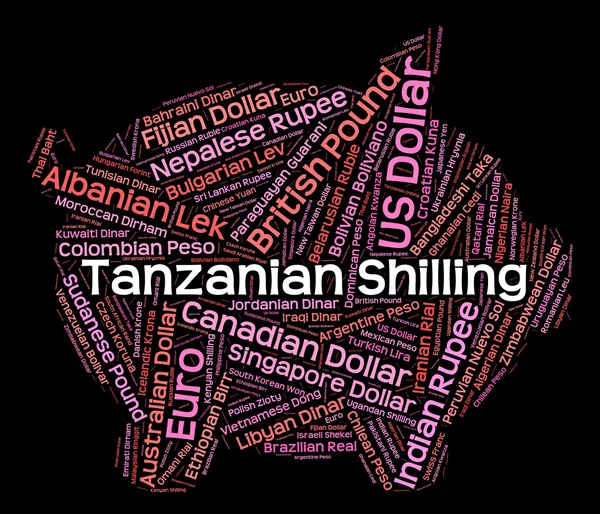 Танзанийский шиллинг означает форэкс и иностранный — стоковое фото