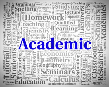 Academic Word Represents Military Academy And Academies clipart