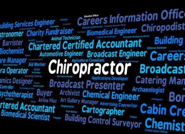 Doktor ve omurga chiropractor iş geri gösterir