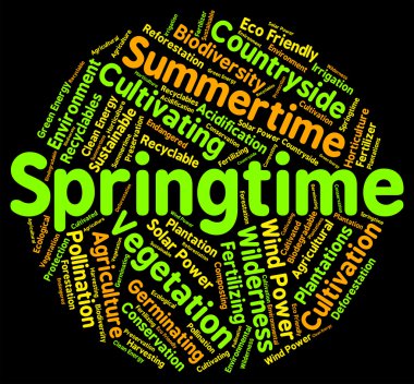 Bahar Word temsil eden kelimeler sezon ve Seasons