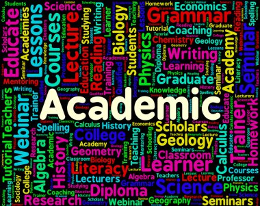 Academic Word Represents Military Academy And Institutes clipart
