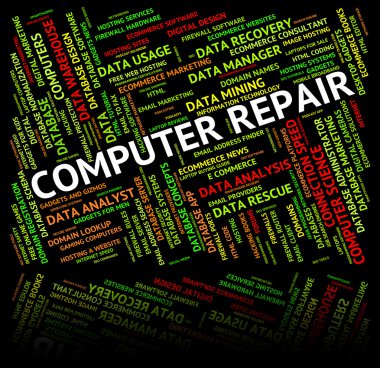 Computer Repair Means Repairs Communication And Mend clipart