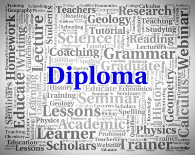Diploma Word master ve metni temsil eder
