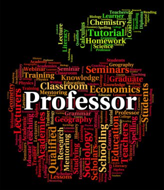 Profesör Word temsil eden öğretim öğretmen ve öğretim üyeleri