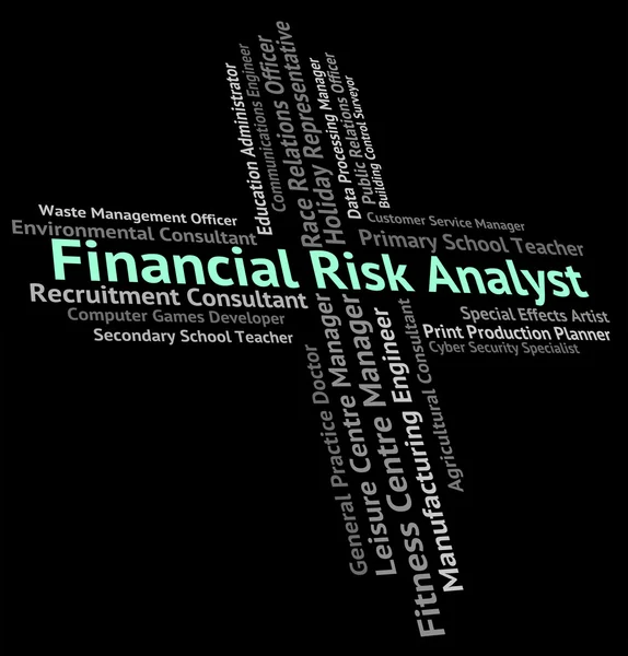 재무 위험 분석 나타냅니다 불안 주의 및 위험 — 스톡 사진