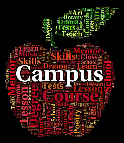 Campus Word Represents Academies Faculty And Institute — Stock Photo, Image