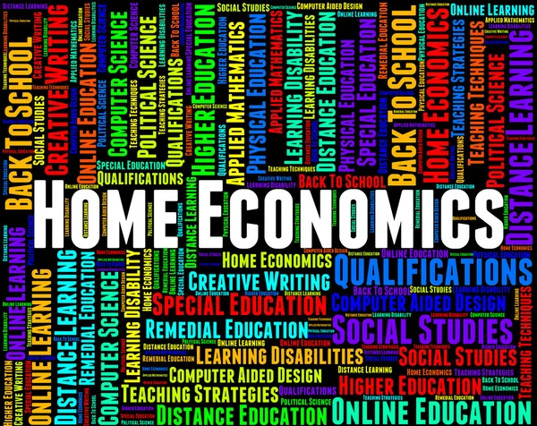 Hauswirtschaft bedeutet Bildung und Lernen zu studieren — Stockfoto