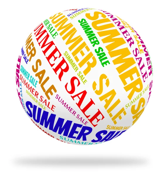 Summer Sale Means Hot Weather And Bargain — Stock Photo, Image