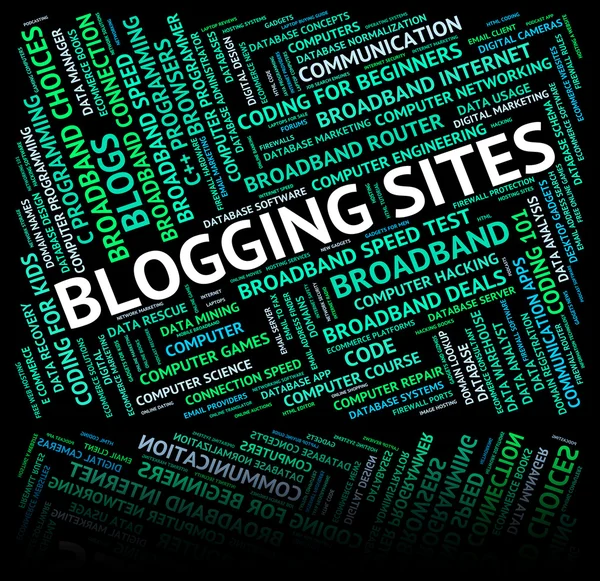 Bloggen Sites middelen webhost en Weblog — Stockfoto