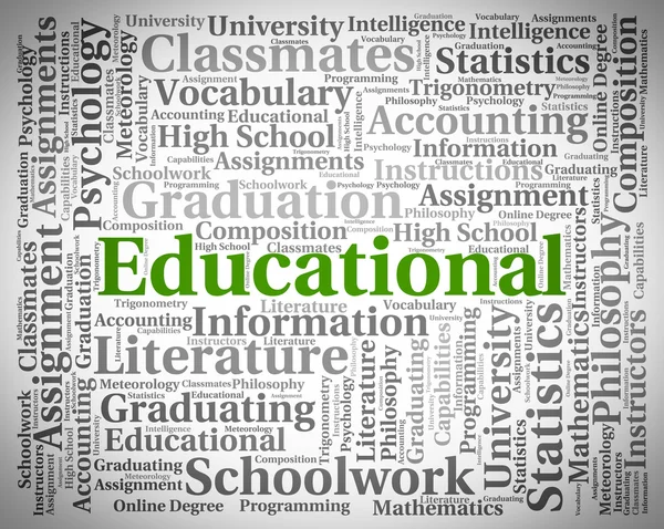 Educatieve Word middelen opleidingsinstituut en leren — Stockfoto