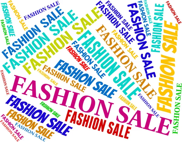 Fashion Sale Shows Discount Reduction And Stylish — Stock Photo, Image