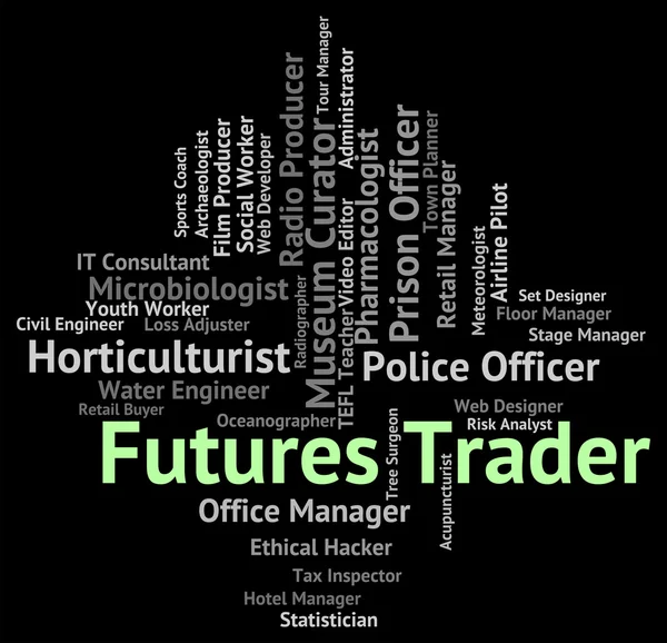 Futures Trader middelen Commodity handel en grondstoffen — Stockfoto