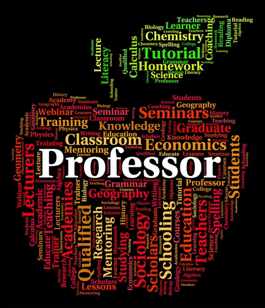 Professor Word Representa Professores Professores e Professores — Fotografia de Stock