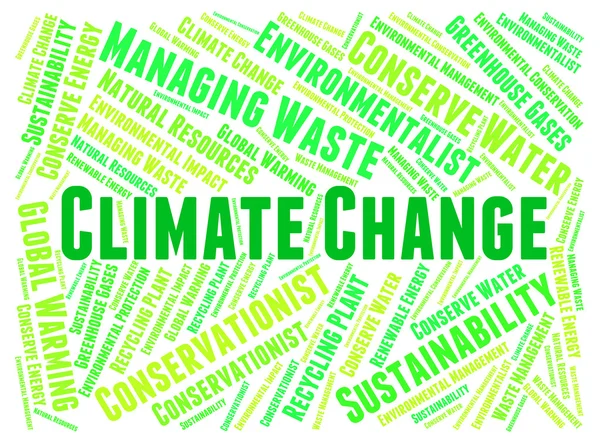 Il cambiamento climatico mostra i modelli meteo e il clima — Foto Stock