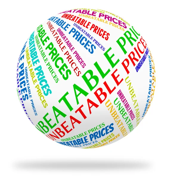 Unbeatable Prices Shows Offers Outstanding And Excellent — Stock Photo, Image