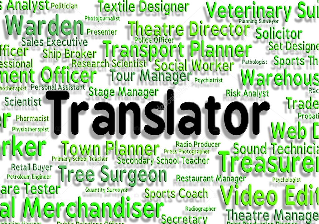 Translator Job Shows Translators Decipherer And Occupation