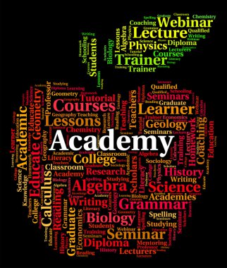 Akademi Word gösterir Polytechnics okul ve okul