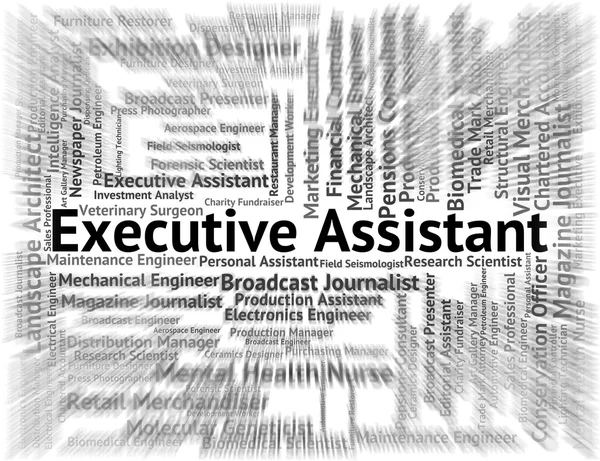 Executive Assistant Means Senior Manager And Pa — Stock Photo, Image