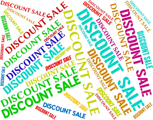 Discount Sale Represents Words Clearance And Cheap — Stock Photo, Image