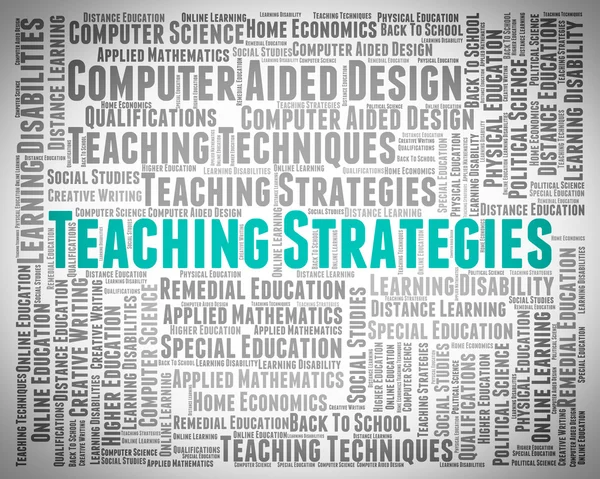 Estratégias de ensino significa estratégia de negócios e treinador — Fotografia de Stock