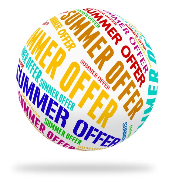 Summer Offer Means Hot Weather And Bargain — Stock Photo, Image