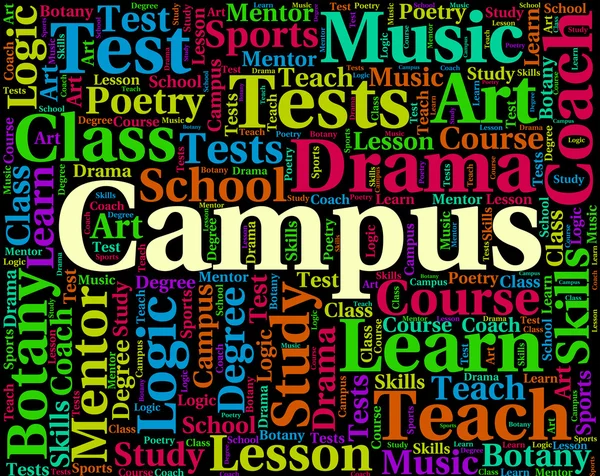 Campus Word Shows Academies Schools And Institute — Stock Photo, Image