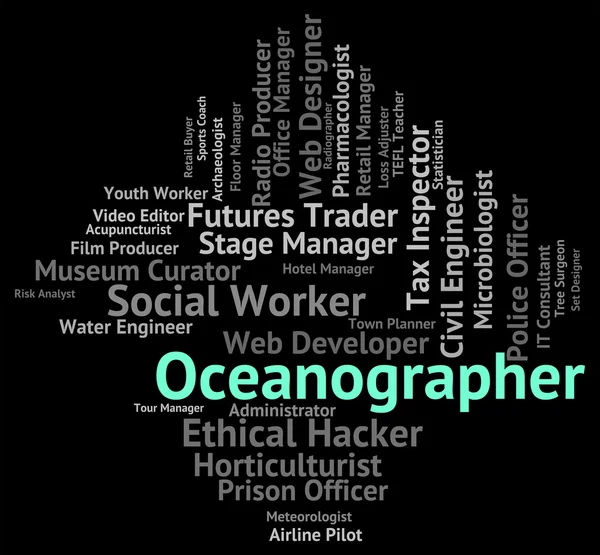 Oceanografo Job Show esperti noleggio e lavoro — Foto Stock