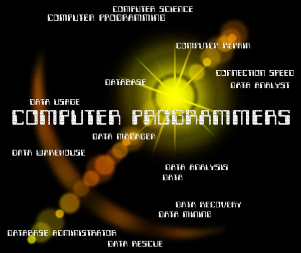 I programmatori di computer rappresentano l'ingegnere del software e Communicat — Foto Stock