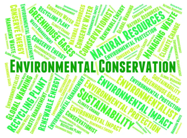 Environmental Conservation Indicates Earth Day And Conserve — Stock Photo, Image