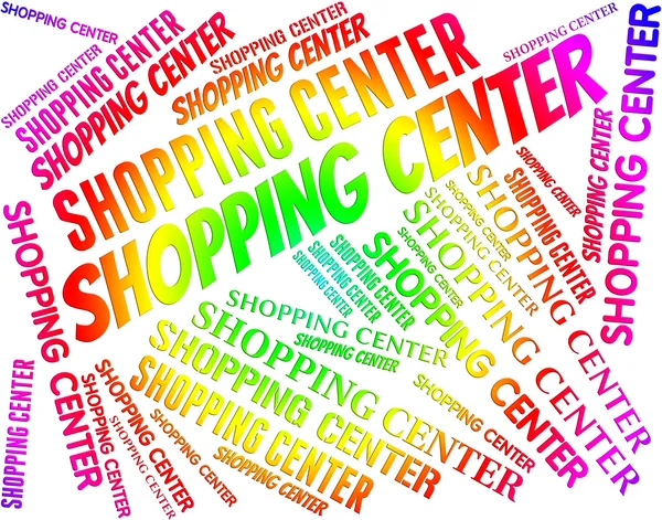 Shopping Center Shows Retail Sales And Commerce — Stock Photo, Image