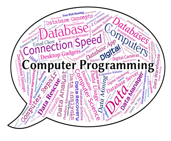 Computer Word Indicates Software Development And Application — Stock Photo, Image