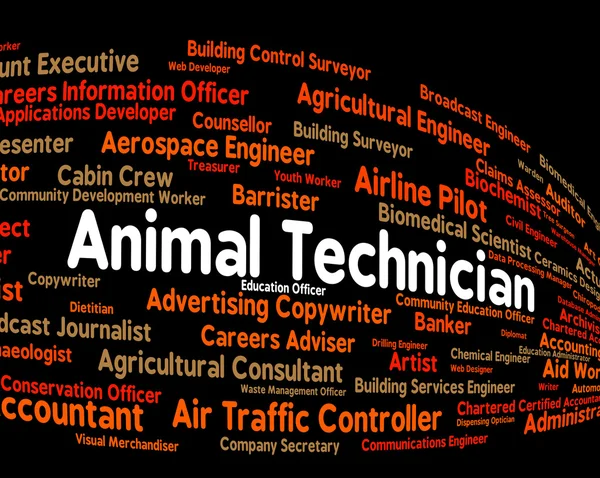 Animal Technician Represents Skilled Worker And Artisan — Stock Photo, Image