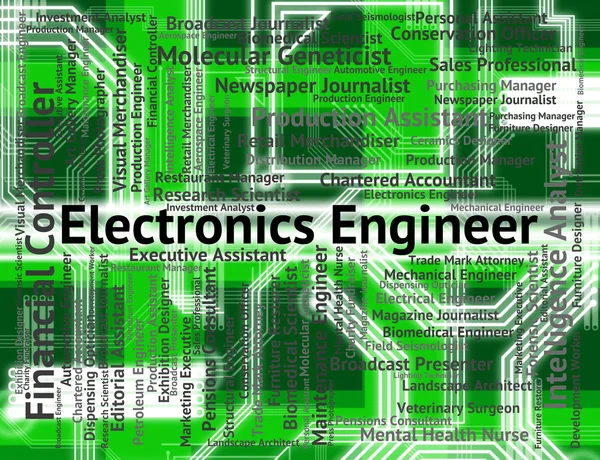 Elektronikingenieur bedeutet Einstellung und Engineering von Mitarbeitern — Stockfoto