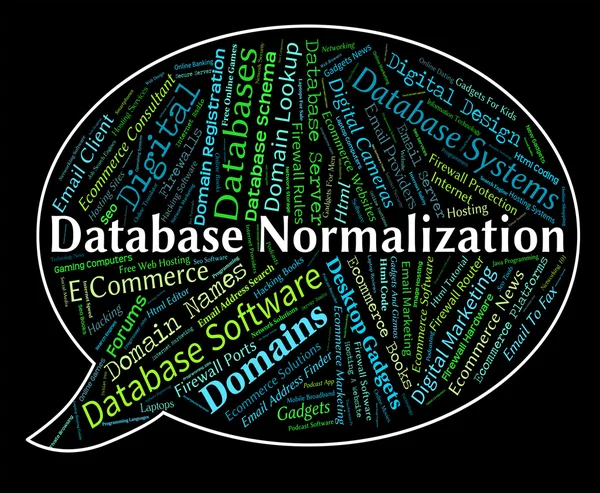 Bilgi işlem veritabanı normalleştirme temsil standardize ve Norm — Stok fotoğraf