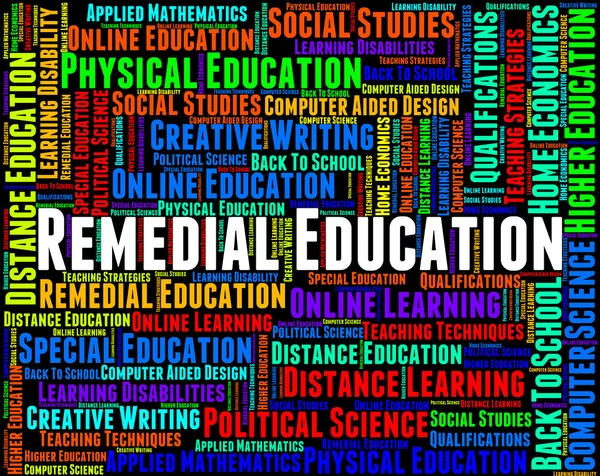 Educación Remedial Indica Rectificar el Tren y Desarrollar —  Fotos de Stock