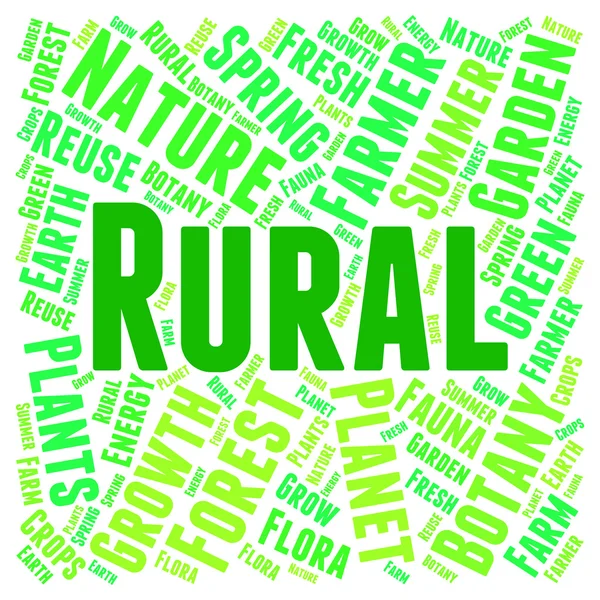 Parole rurale montre la vie à la campagne et dans les bois — Photo