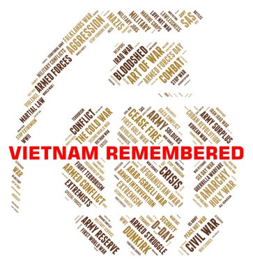 Vietnam War Indicates Call To Mind And Army clipart