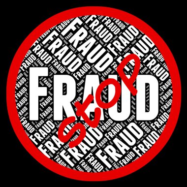 Stop Fraud Represents Rip Off And Caution clipart