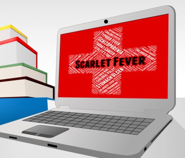 Scarlet Fever Represents Ill Health And Attack clipart