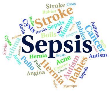 Sepsis Word Indicates Whole Body And Ailments clipart