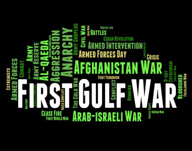 First Gulf War Means Operation Desert Storm And Conflicts clipart
