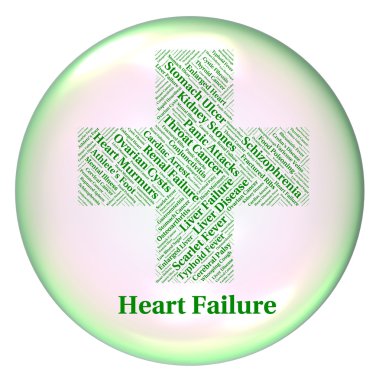 Heart Failure Shows Ailments Hf And Attack clipart
