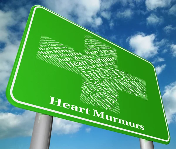 Murmúrios cardíacos indica problemas de saúde e distúrbios — Fotografia de Stock
