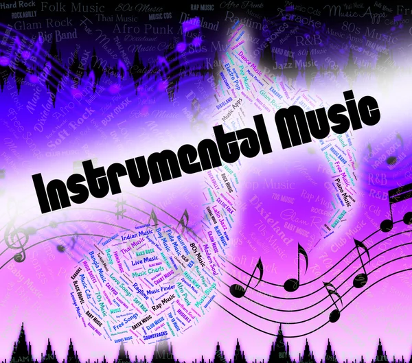 Instrumental Music Indicates Musical Composition And Harmony — Stock fotografie