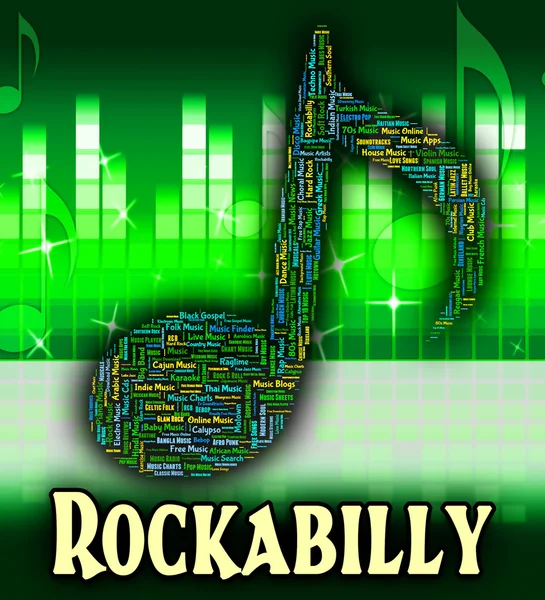 Rockabilly Music muestra banda sonora y acústica —  Fotos de Stock