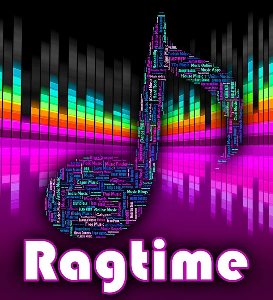 Ragtime Music significa tracce sonore e audio — Foto Stock