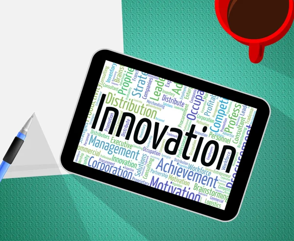 Innovation Word Shows New Idea And Innovate — Stok fotoğraf