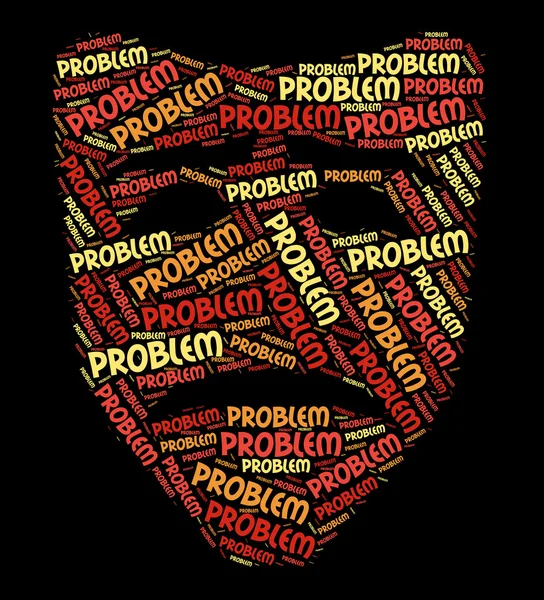 Problem Word Means Mishap Plight And Problems — Stockfoto