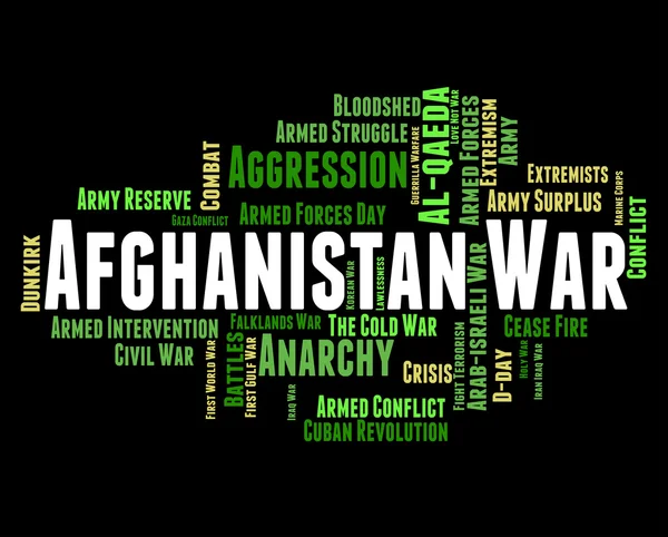 Война в Афганистане означает военные действия и столкновение — стоковое фото