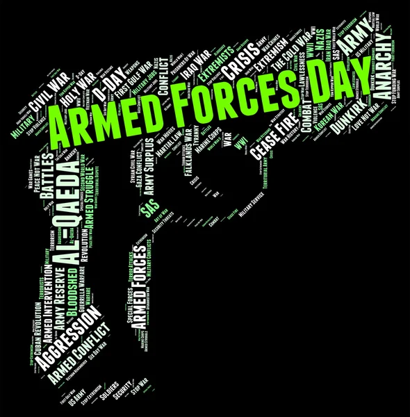 Armed Forces Day Means Military Service And American — 图库照片